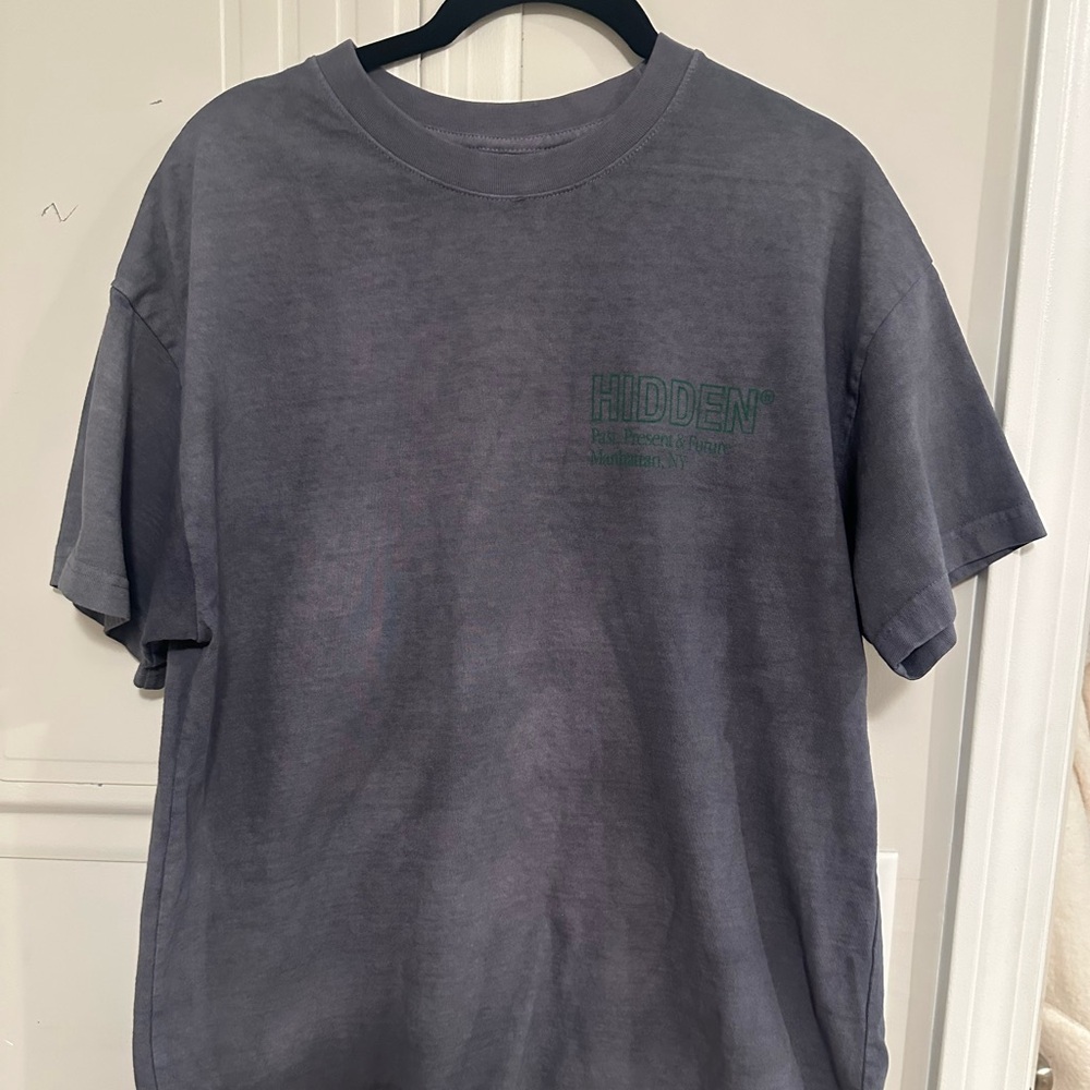 Hidden Charcoal Garment Dyed Deconstruction Tee